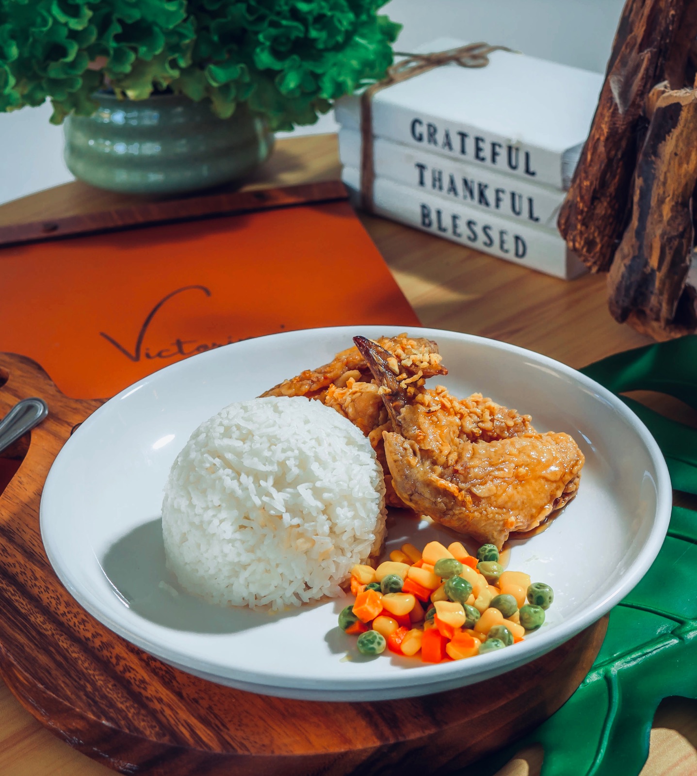 Honey garlic chicken