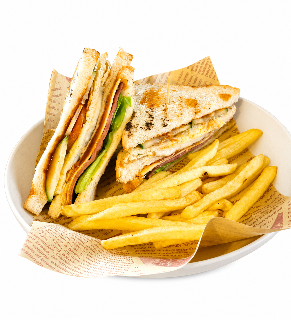 Clubhouse Sandwich with Fries