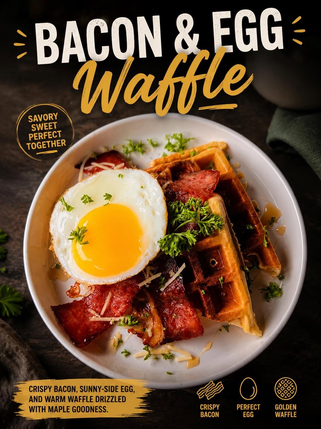 Bacon & Egg Waffle