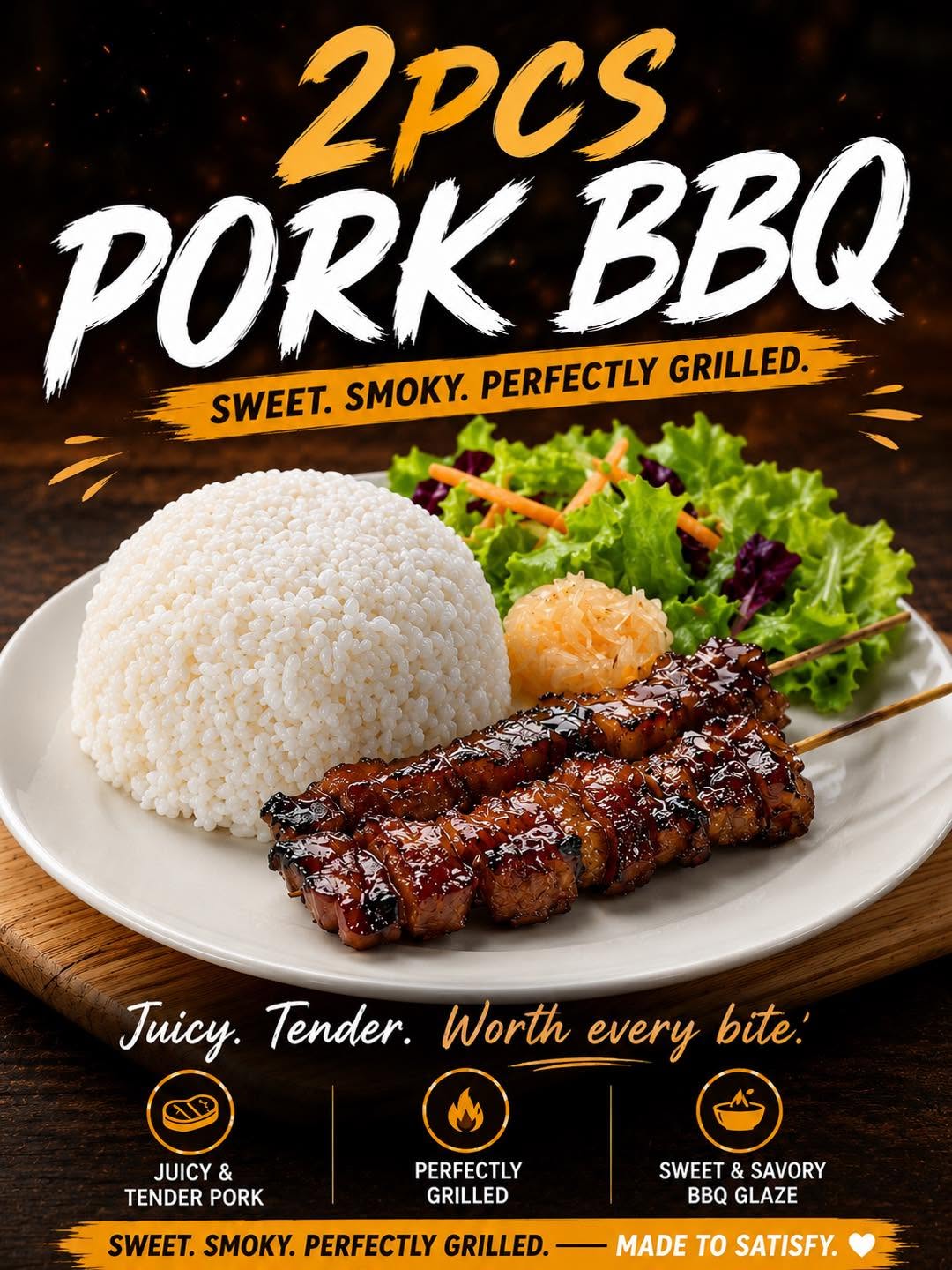 Pork BBQ (2pcs)