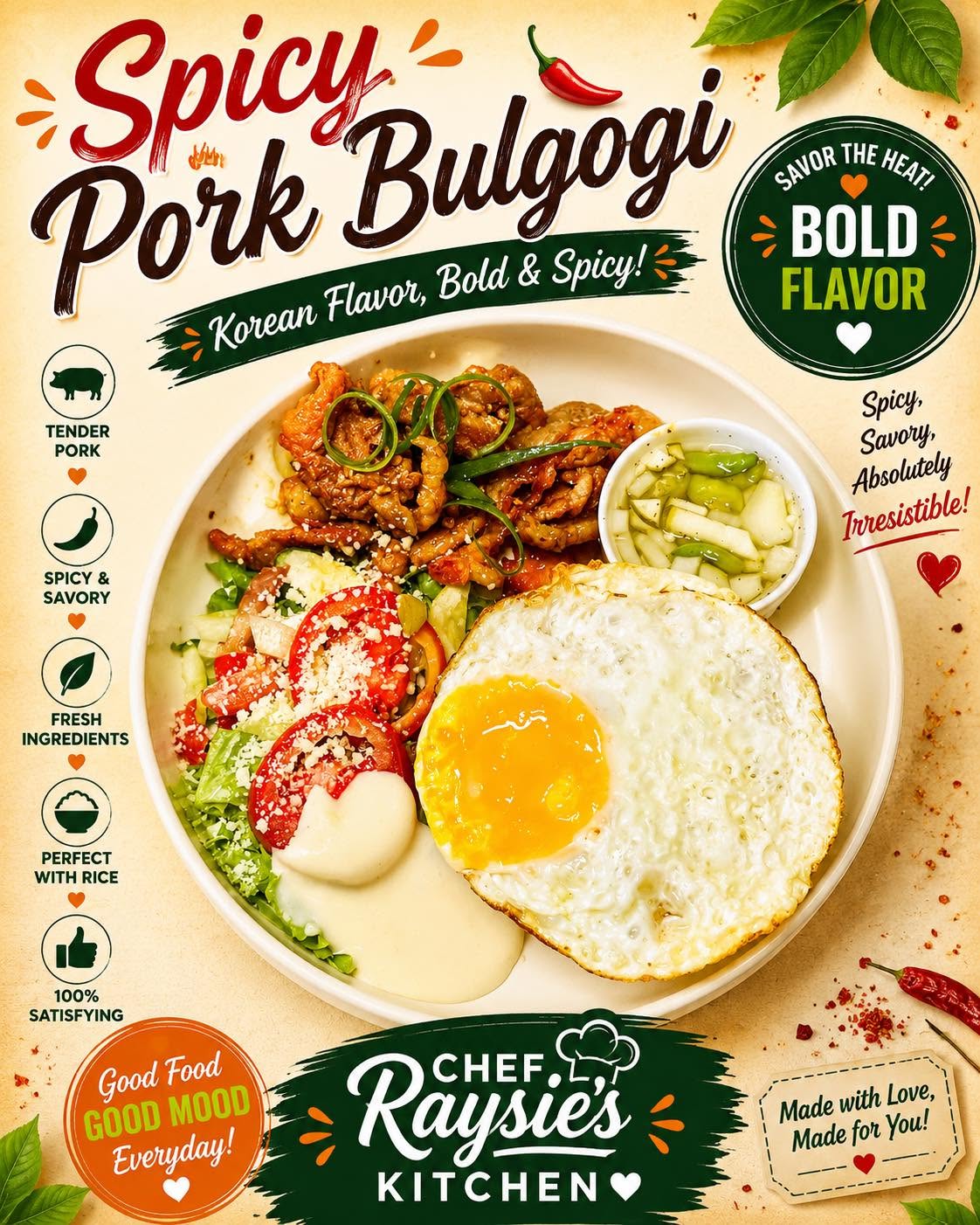 Spicy pork bulgogi