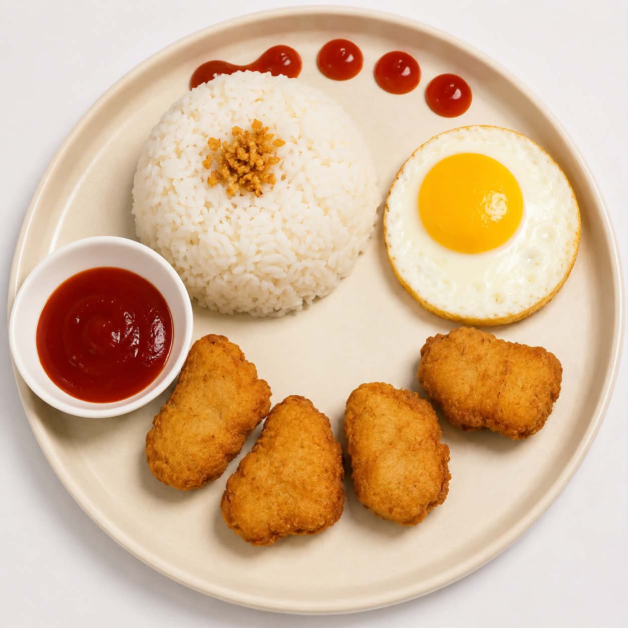 Meaty Nuggets w/ egg