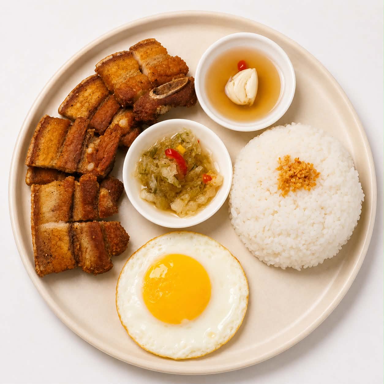 Fried Liempo w/ egg