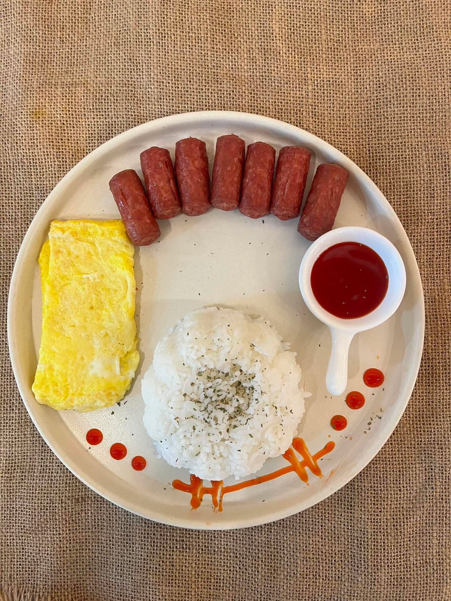 Vienna Sausage w/ egg