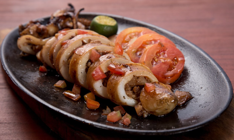 Sizzling Stuffed Pusit