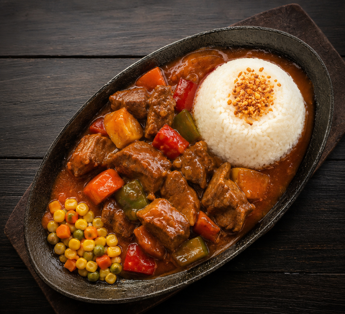 Beef Caldereta W/ RICE