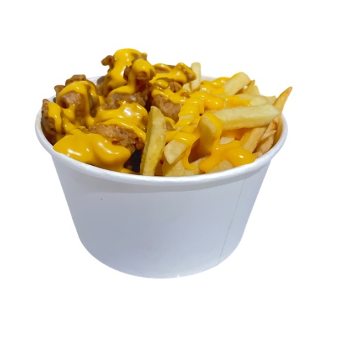 Chicken Poppers with French Fries